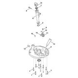 STIHL 0002-951-9704 Schraube M6 positie 1 technische tekening