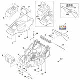 STIHL 6311-700-8593 Gehäuse positie 6 technische tekening