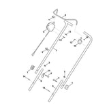 STIHL 6320-763-5005 Lenkeroberteil positie 7 technische tekening