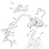STIHL 6320-430-0429 Totmannschalter positie 1 technische tekening