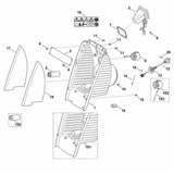 STIHL 6009-439-0400 Dichtring positie 7 technische tekening