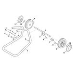 STIHL 9007-319-1440 Sechskantschraube M6x55 positie 8 technische tekening