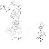 STIHL 6338-702-0130 Messer positie 7 technische tekening