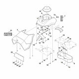 STIHL 6012-700-8531 Gehäuse positie 5 technische tekening