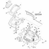 STIHL 6291-710-2500 Frontgewicht positie 5 technische tekening