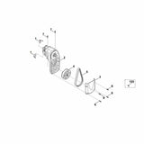 STIHL 6291-717-3605 Abdeckung positie 3 technische tekening