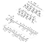 STIHL 6291-700-3500 Messerwelle kpl. positie 2 technische tekening
