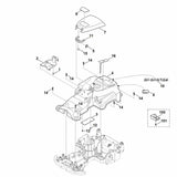 STIHL 6301-967-3820 Typenbezeichnung MI 422 PC positie 9 technische tekening