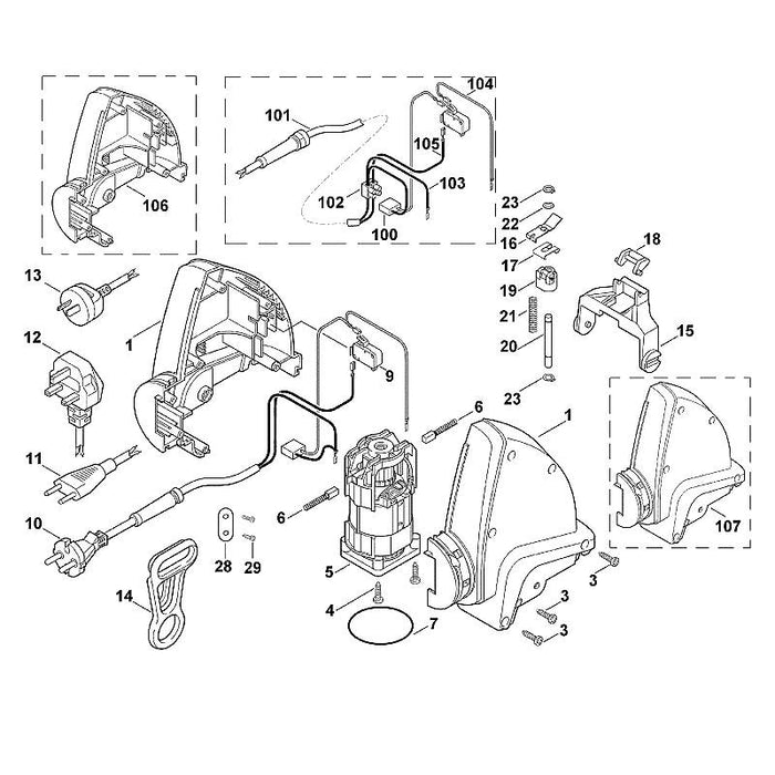 STIHL 9455-621-0220 Sicherring 5x0,6 positie 23 technische tekening