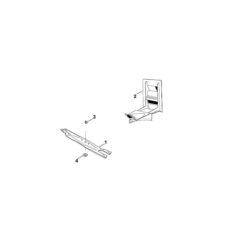 STIHL 6118-702-0110 Messer positie 1 technische tekening