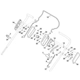 STIHL 6290-182-1306 Gehäusehälfte positie 3 technische tekening