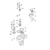 STIHL 6241-740-5385 Spannhebel positie 14 technische tekening
