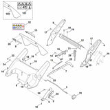 STIHL 6340-706-0704 Abdeckung positie 8 technische tekening
