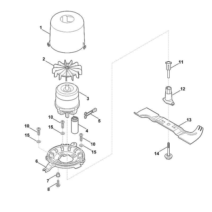 STIHL 6340-760-2801 Schraube positie 14 technische tekening