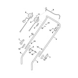 STIHL 6338-430-0405 Totmannschalter EUR positie 5 technische tekening