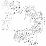 STIHL 6140-145-3701 Schutzblech positie 35 technische tekening