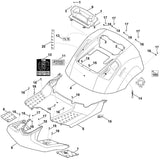 STIHL 6140-706-0733 Abdeckung positie 6 technische tekening