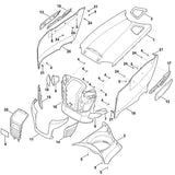 STIHL 9104-003-8734 Schneidschraube P4x16 positie 5 technische tekening