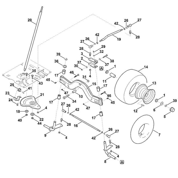 STIHL 9460-624-1500 Sicherscheibe 15 positie 39 technische tekening