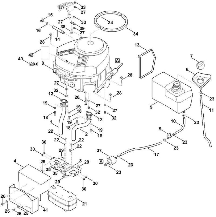 STIHL 9460-624-4030 Sicherungsscheibe 8,4 positie 19 technische tekening