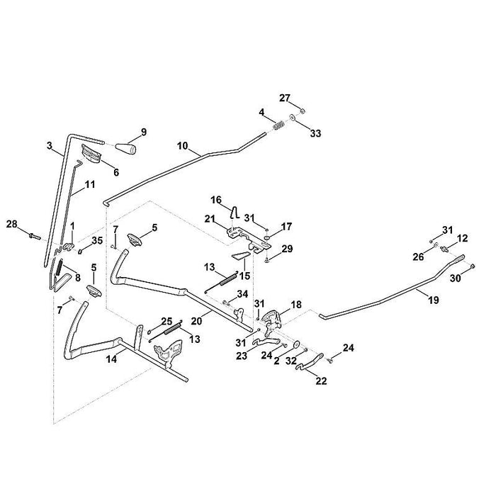 STIHL 9991-003-0550 Klemmring 10x2 positie 25 technische tekening