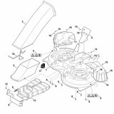 STIHL 9027-318-1320 Flachrundschraube M6x20 positie 6 technische tekening
