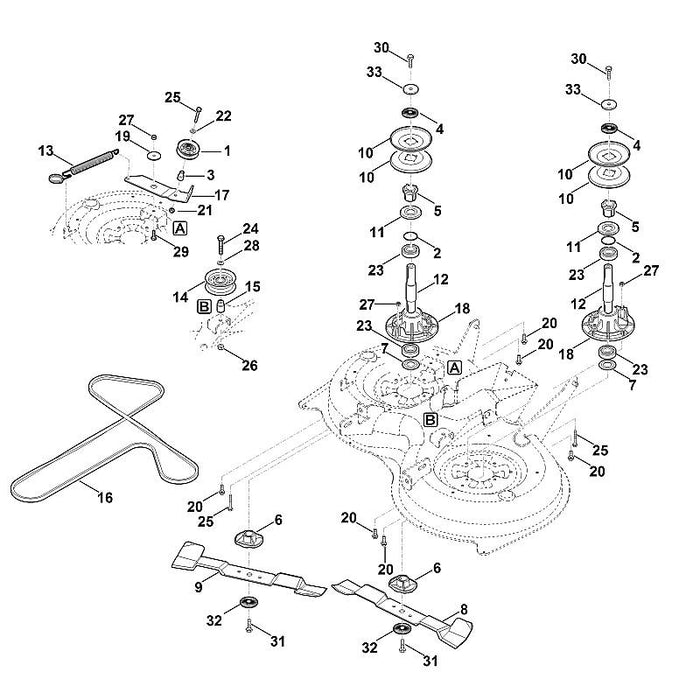 STIHL 9645-945-7699 Runddichtring 23x1,5 positie 2 technische tekening