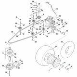STIHL 9045-348-9051 Zylinderschraube 7/16"x5" positie 10 technische tekening