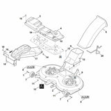 STIHL 6170-763-1410 Auswurfschacht Unterteil positie 5 technische tekening