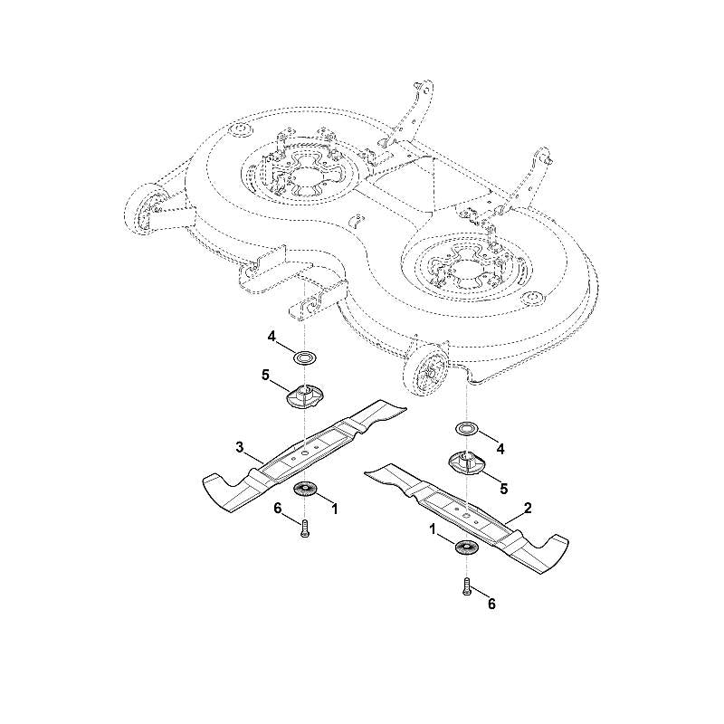 STIHL 6170-702-0135 Messer rechts positie 3 technische tekening