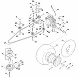 STIHL 6165-640-0100 T2-CHBF-2X3C-17X1 positie 15 technische tekening