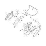 STIHL 6340-700-7505 Seilzug positie 13 technische tekening