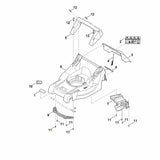 STIHL 6338-700-2701 Klappe kpl. positie 3 technische tekening