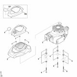STIHL 6364-967-1511 Typenschild RM 650 VS positie 4 technische tekening