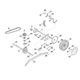 STIHL 6364-640-0100 Getriebe kpl. positie 6 technische tekening
