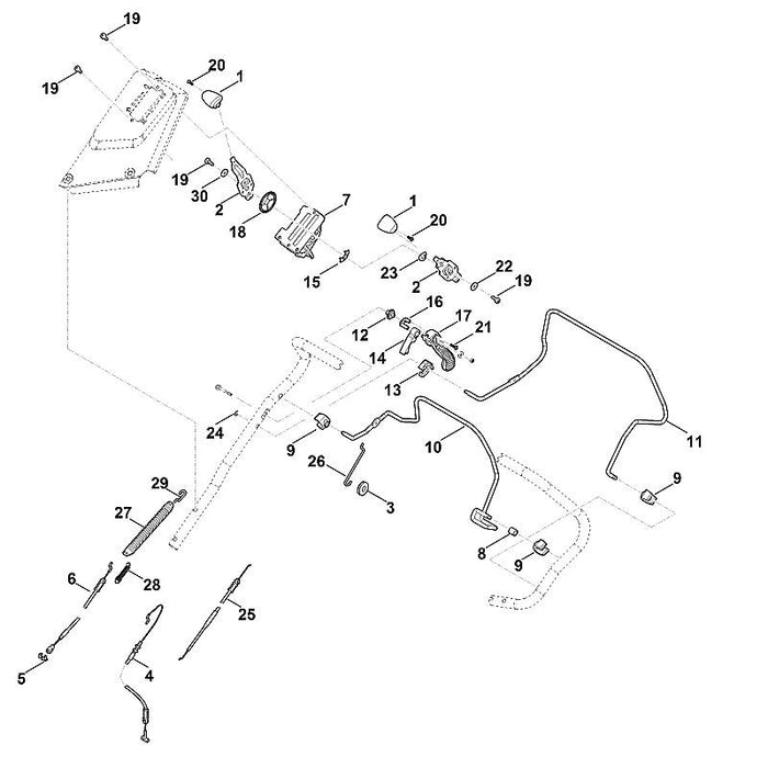 STIHL 6374-764-2000 Verbindungsstück positie 26 technische tekening
