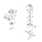 STIHL 6374-160-2900 Kupplungstrommel Oberteil positie 2 technische tekening
