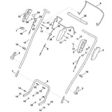 STIHL 6383-700-7550 Seilzug positie 23 technische tekening