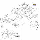 STIHL 6383-967-1815 Leistungsschild RM 4.0 RV positie 9 technische tekening