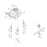 STIHL 6340-007-1026 Satz Dämpfer positie 3 technische tekening