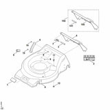 STIHL 6350-007-1085 Satz Klappe positie 102 technische tekening