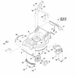 STIHL 6358-703-6300 Leiste links positie 19 technische tekening