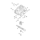 STIHL 6371-967-1500 Typenschild RM 253 positie 5 technische tekening