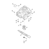 STIHL 6371-967-1510 Typenschild RM 253 T positie 5 technische tekening