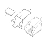 STIHL 6378-706-0711 Abdeckung positie 3 technische tekening