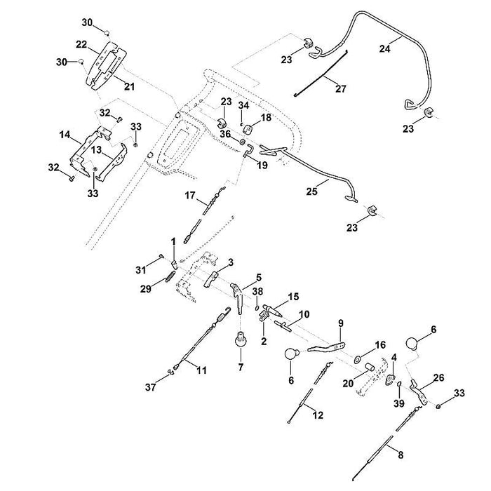 STIHL 9503-003-9545 Kugellager 626-2Z positie 36 technische tekening