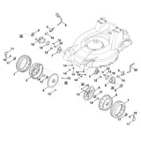 STIHL 6378-703-7500 Klemmschraube positie 5 technische tekening