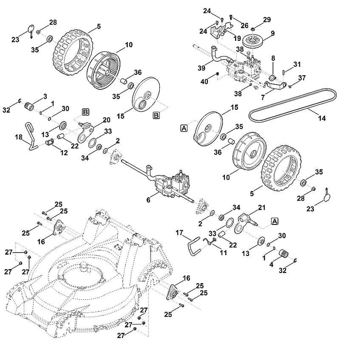 STIHL 9380-620-2621 Spannstift 5x22 positie 31 technische tekening