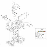 STIHL 6301-703-6900 Halter (Übersteckkappe links) positie 13 technische tekening