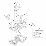 STIHL 6301-967-1510 Typenschild RMI 422 PC positie 9 technische tekening